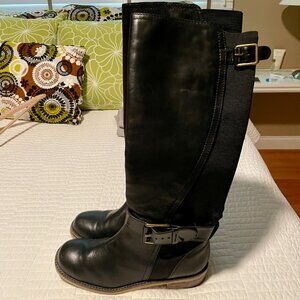 Lucky Brand Leather/Stretch  Boots, Women's 8.5 Medium